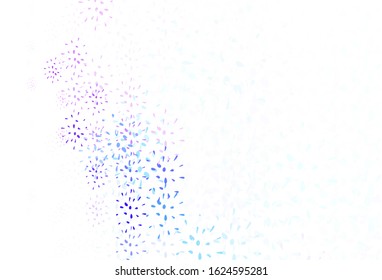 Light Pink, Blue vector template with circles. Blurred decorative design in abstract style with bubbles. New template for your brand book.