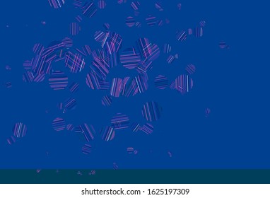 Light Pink, Blue vector template with circles. Abstract illustration with colored bubbles in nature style. Pattern for beautiful websites.