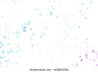 Light Pink, Blue vector template with circles. Illustration with set of shining colorful abstract circles. New template for your brand book.