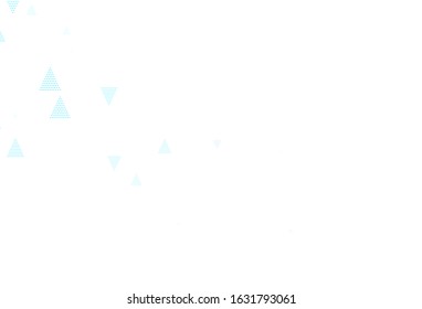 Light Pink, Blue vector template with crystals, triangles. Glitter abstract illustration with triangular shapes. Smart design for your adverts.