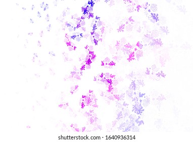 Light Pink, Blue vector template with chaotic shapes. Illustration with colorful gradient shapes in abstract style. Modern design for your business card.
