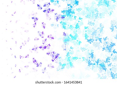 Light Pink, Blue vector template with chaotic shapes. Simple colorful illustration with abstract gradient shapes. Modern design for your business card.