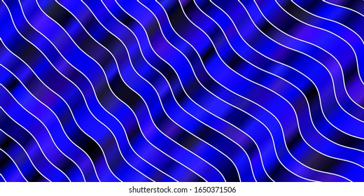 Plantilla vectorial azul rosa claro con líneas. Nueva ilustración colorida con líneas dobladas. Mejor diseño para tu anuncio, afiche, banner.