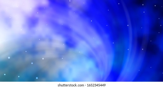 Light Pink, Blue vector template with neon stars. Colorful illustration in abstract style with gradient stars. Pattern for wrapping gifts.