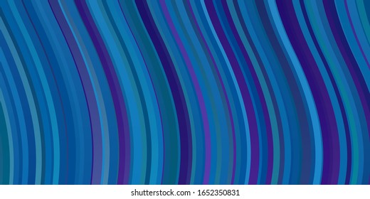 Light Pink, Blue vector template with lines. Bright sample with colorful bent lines, shapes. Pattern for commercials, ads.