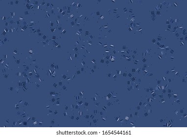 Light Pink, Blue vector template with repeated sticks, dots. Shining colored illustration with sharp stripes. Pattern for ads, posters, banners.