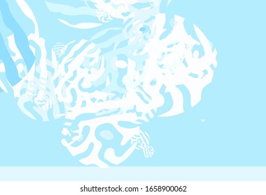 Light Pink, Blue vector template with chaotic shapes. Colorful chaotic forms with gradient in modern style. Background for a cell phone.