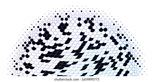 Plantilla vectorial azul rosa claro con círculos. Ilustración abstracta brillante con gotas coloridas. Patrón para sitios web.