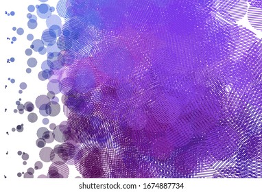 Light Pink, Blue vector template with circles. Abstract illustration with colored bubbles in nature style. Design for poster, banner of websites.