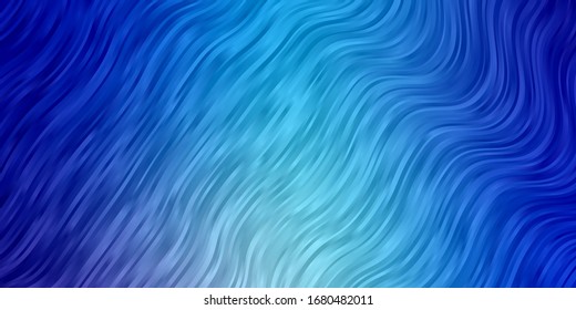 Planta vectorial azul rosa claro con líneas rías. Ilustración colorida, que consiste en curvas. Mejor diseño para afiches, banners.