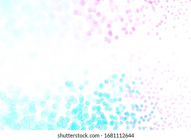 Light Pink, Blue vector template with circles, lines. Circles, lines with colorful gradient on abstract background. Design for poster, banner of websites.