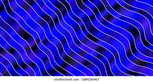 Plantilla vectorial azul rosa claro con líneas. Nueva ilustración colorida con líneas dobladas. Mejor diseño para tu anuncio, afiche, banner.