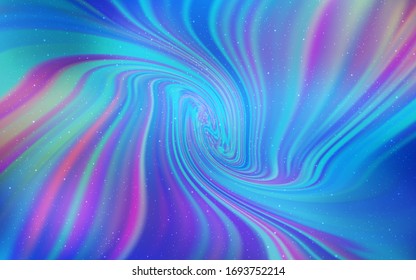 Light Pink, Blue vector template with space stars. Blurred decorative design in simple style with galaxy stars. Pattern for astronomy websites.