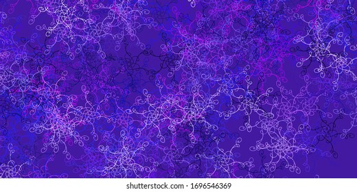Light Pink, Blue vector template with curves. Bright illustration with gradient circular arcs. Pattern for websites, landing pages.