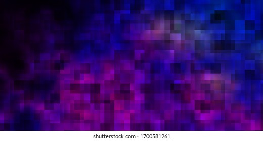 Plantilla vectorial azul rosa claro con rectángulos. Diseño moderno con rectángulos de estilo abstracto. Patrón para sitios web, páginas de inicio.