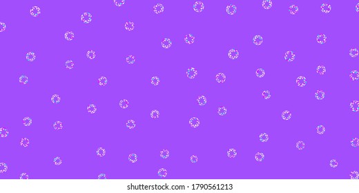 Light pink, blue vector template with circles. Abstract colorful disks on simple gradient background. Design for your commercials.