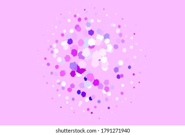 Light Pink, Blue vector template with chaotic shapes. Colorful chaotic forms with gradient in modern style. Elegant design for wallpapers.