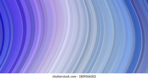 Light Pink, Blue vector template with wry lines. Colorful illustration in abstract style with bent lines. Design for your business promotion.