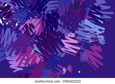 Light Pink, Blue vector template with repeated sticks. Shining colored illustration with sharp stripes. Best design for your ad, poster, banner.