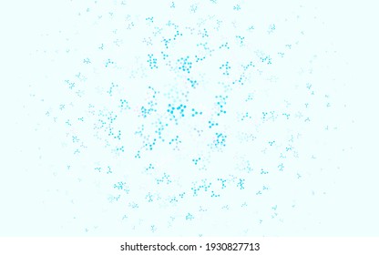 Light Pink, Blue vector template with artificial intelligence structure. Abstract illustration with links and dots of AI. Pattern for  poster, banner of technology.