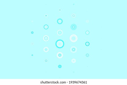 Plantilla vectorial azul rosa claro con círculos. Hermosa ilustración de color con círculos borrosos en estilo natural. Diseño para su anuncio comercial.