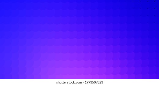 Plantilla vectorial azul rosa claro con círculos. Ilustración abstracta moderna con formas de círculo coloridas. Patrón para papeles pintados, cortinas.