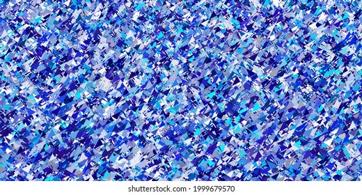 Light Pink, Blue vector template with crystals, triangles. Decorative design in abstract style with triangles. Background for a cell phone.