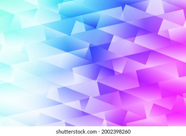 Plantilla vectorial azul rosa claro con rhombus. Ilustración con un conjunto de rectángulos coloridos. Plantilla moderna para su página de inicio.
