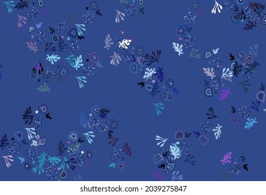 Light Pink, Blue vector template with chaotic shapes. Illustration with colorful gradient shapes in abstract style. Simple design for your web site.