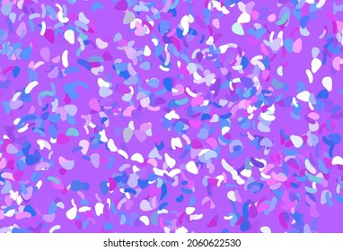 Light pink, blue vector template with memphis shapes. Modern abstract illustration with colorful random forms. Elegant design for wallpapers.