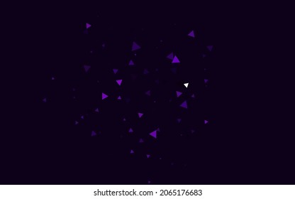 Light Pink, Blue vector template with crystals, triangles. Triangles on abstract background with colorful gradient. Smart design for your business advert.