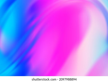 Light Pink, Blue vector template with liquid shapes. Modern gradient abstract illustration with bandy lines. Brand new design for your ads, poster, banner.