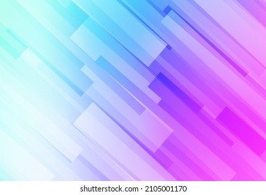 Light Pink, Blue vector template with rhombus. Illustration with set of colorful rectangles. Modern template for your landing page.