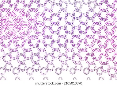 Plantilla vectorial azul rosa claro con círculos. Ilustración con un conjunto de círculos abstractos de colores brillantes. Diseño para anuncios comerciales.
