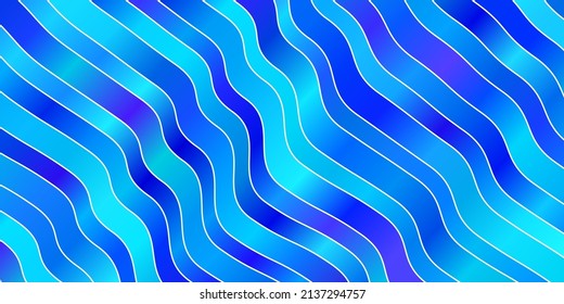 Light Pink, Blue vector template with curves. Bright sample with colorful bent lines, shapes. Template for your UI design.