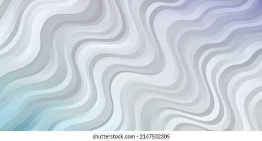 Light Pink, Blue vector template with curved lines. Illustration in abstract style with gradient curved.  Pattern for commercials, ads.
