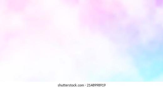 Light Pink, Blue vector template with sky, clouds. Shining illustration with abstract gradient clouds. Template for websites.