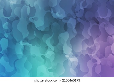 Light Pink, Blue vector template with chaotic shapes. Colorful chaotic forms with gradient in modern style. Simple design for your web site.