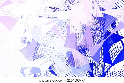 Light Pink, Blue vector template with chaotic shapes. Illustration with colorful gradient shapes in abstract style. Background for a cell phone.