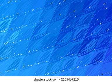 Plantilla vectorial azul rosa claro con líneas curvas. Ilustración colorida completamente nueva en estilo curvo. Plantilla sencilla para su diseño.