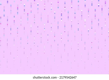 Light Pink, Blue vector template with square style. Illustration with set of colorful rectangles. Pattern for busines booklets, leaflets.
