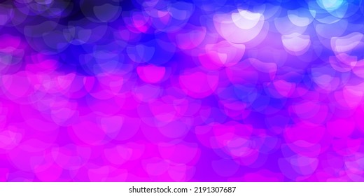Light Pink, Blue vector template with circles. Modern abstract illustration with colorful circle shapes. Pattern for websites, landing pages.