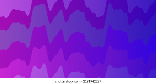 Plantilla vectorial azul rosa claro con líneas irregulares. Muestra geométrica colorida con curvas de degradado.  Diseño para su promoción comercial.