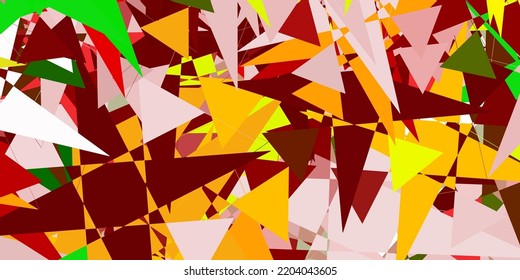 Hellrosa, blaue Vektorvorlage mit dreieckigen Formen. Illustration mit abstrakten bunten Dreiecksformen. Design für Ihre Bildschirmhintergründe.