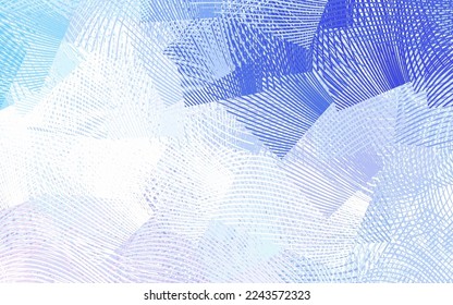 Light Pink, Blue vector template with wry lines. A completely new colorful illustration in simple style. A sample for your ideas.