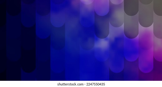 Light Pink, Blue vector template with lines. Geometric abstract illustration with blurred lines. Pattern for ads, commercials.