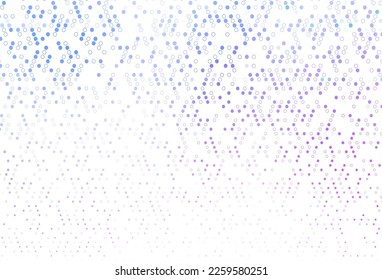 Light Pink, Blue vector template with circles. Modern abstract illustration with colorful water drops. Template for your brand book.