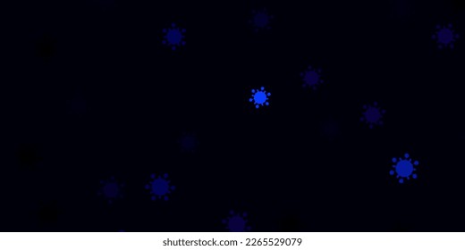 Light pink, blue vector template with flu signs. Colorful abstract illustration with gradient medical shapes. Simple design against epidemic information.