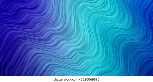 Light Pink, Blue vector template with curved lines. Brand new colorful illustration with bent lines. Smart design for your promotions.