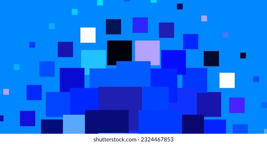 Plantilla vectorial azul rosa claro en rectángulos. Ilustración colorida con rectángulos gradientes y cuadrados. Plantilla para teléfonos móviles.